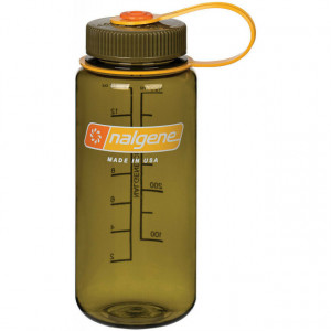 Bidon apa Nalgene cu gura mare Olive WM 0.5L ( 16 OZ ) - 2178-2068