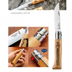 Briceag Opinel Nr.08 Animalia Cerb lama 8.5cm - 002332