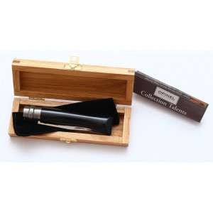 Briceag Opinel Nr.08 Inox Corn Negru, 8.5cm - 000980