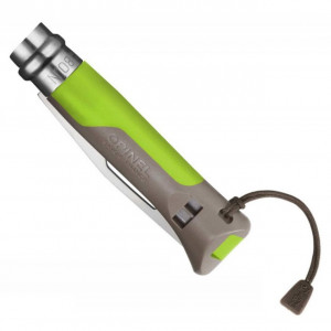 Briceag Opinel Nr.08 Inox Outdoor Verde, lama 8.5cm - 001715