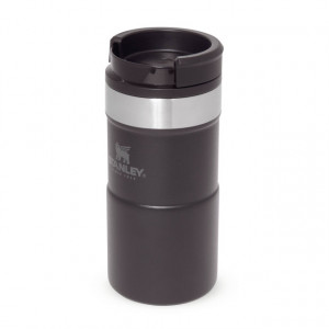 Cana Termoizolanta Stanley The NeverLeak Travel Mug Matte Black Pebble 0.25L - 10-09856-007