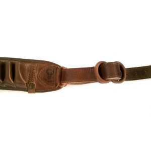 Cartusiera Nobil Hunt piele maro cu 30 posturi cal 12 - VE.NP1230