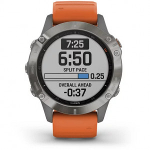 Ceas Garmin Fenix 6 Sapphire Titan/Orange 47mm - HG.010.02158.14 functie antrenament