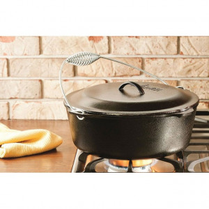 Ceaun din fonta cu capac - cuptor olandez Lodge 33 cm 8,5 litri