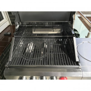 Gratar pe gaz, 3 arzatoare inox, arzator infrarosu, grile fonta, Enders Kansas Pro 3 SIK Turbo - 8709 suprafata gatire