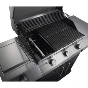 Gratar pe gaz cu 3 arzatoare din inox, TRU-Infrared, gratare din fonta, Char-Broil Performance T36G Black - 140711
