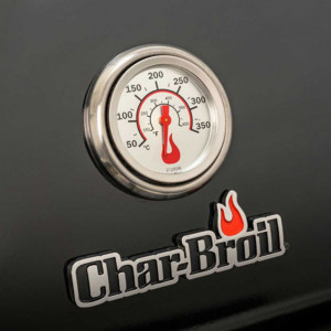 Gratar pe gaz din inox Char-Broil Professional 3500 Black Edition TRU-Infrared - 140899 termometru