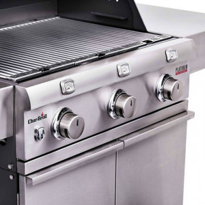 Gratar pe gaz din otel inoxidabil non-magnetic Char-Broil Platinum 3400S, 3 arzatoare din inox, TRU-Infrared - 140861 suprafata gatire
