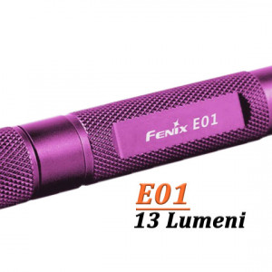 Lanterna Fenix E01 13 lumeni violet