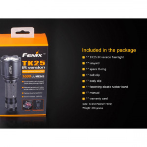 Lanterna Fenix TK25 Versiune Infra-Rosu 1000 Lumeni 225 metri pachet