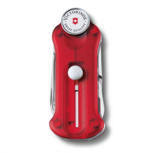 Multifunctional Victorinox GolfTool, rosu transparent - 0.7052.T golf tool