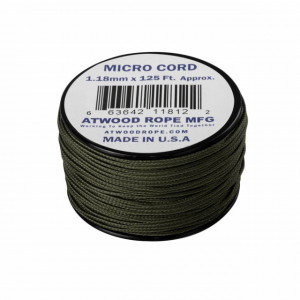 Paracord Micro Cord Atwood Rope MFG Olive 1.18mm - 38m - CD-MC1-NL-32