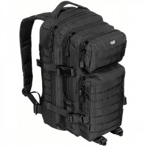 Rucsac modular Assault, 30 litri, multiple buzunare, compatibil sistem hidratare, negru MFH - OUTMA.30333A