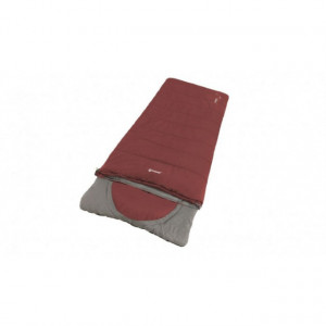 Sac de dormit reversibil Outwell Contour Lux - Red - Fermoar Dreapta
