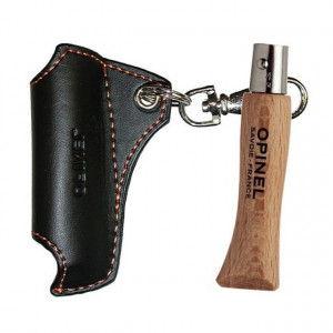 Set Opinel + Teaca nr. 4 Inox Fag lama 5 cm - 001419