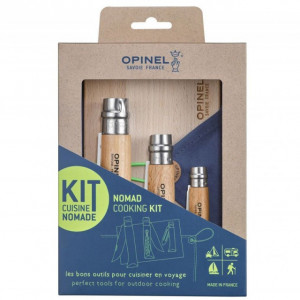 Set Picnic Opinel Nomad 3 cutite Inox, manere fag - 002177 pachet