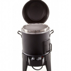 Afumatoare, cuptor si grill pe gaz cu arzator din Inox, Char-Broil The Big Easy 140678
