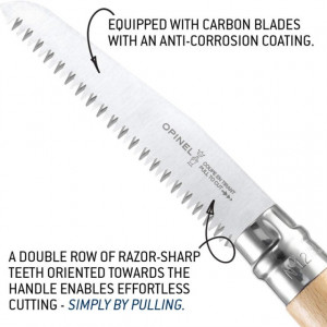 Briceag Opinel Fierastrau Nr.12 Inox Fag, lama 12cm - 165126