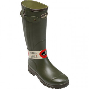 Cizme cauciuc natural Treesco Chantily Zip Kaki