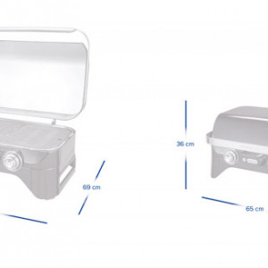 Gratar Campingaz Attitude 2100 EX - 2000035661 dimensiuni