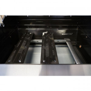 Gratar pe gaz cu 3 arzatoare din inox, incastrabil, gratare din fonta, Grand Hall Premium GT3 - K03000196A arzatoare