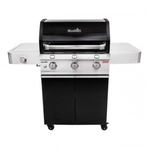 Gratar pe gaz din otel inoxidabil non-magnetic Char-Broil Platinum 3400B, 3 arzatoare din inox, TRU-Infrared - 140865 frontal