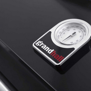 Gratar pe gaz Grand Hall Maxim GTI4B-V + Stand insula cu arzator lateral - K04000199A-B17102650A termometru