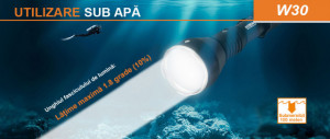 Lanterna profesionala reincarcabila Acebeam W30 HCRI, 500 lumeni, 2408 m 1