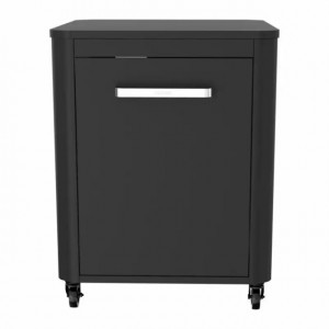 Modul bucatarie de exterior cu 1 usa, spatiu depozitare Cozze negru 60 x 60 x 90 cm - 90522