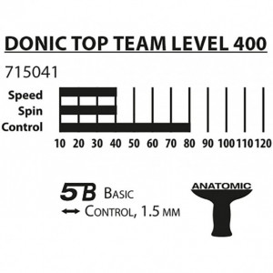 Paleta tenis de masa Donic-Schildkröt - Top Team 400 - 715041