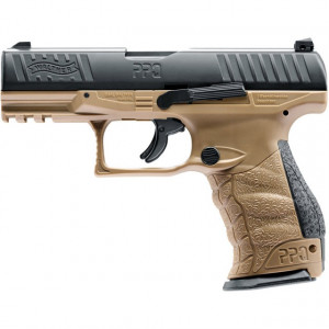 Pistol Airsoft Co2 Umarex Walther PPQ M2 T4E FDE CAL.43 CO2 Tan 4J - VU.2.4762