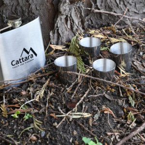 Set butelca 175ml cu 4 pahare Cattara