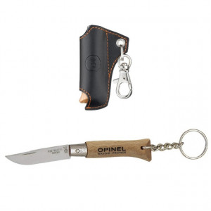 Set Opinel + Teaca nr. 4 Inox Fag lama 5 cm - 001419