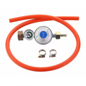 Set regulator de presiune gaz cu manometru si furtun 85 cm Cadac 30mBar Overflow - 8510-OF