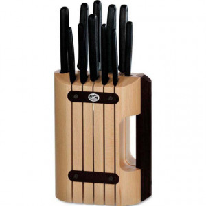 Set Victorinox pentru Bucatarie, 11 piese, suport lemn - 5.1153.11