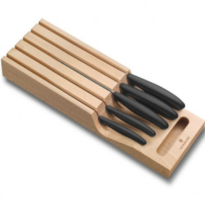 Set Victorinox pentru Bucatarie, 5 piese, suport lemn - 6.7143.5