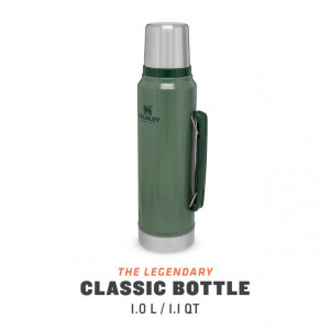 Termos Stanley The Legendary Classic Bottle Hammertone Green 1L - 10-08266-001