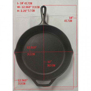 Tigaie adanca rotunda din fonta cu maner Lodge 30,5 cm - L-10SK3