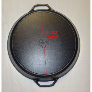 Tigaie adanca rotunda din fonta cu manere Lodge 43 cm