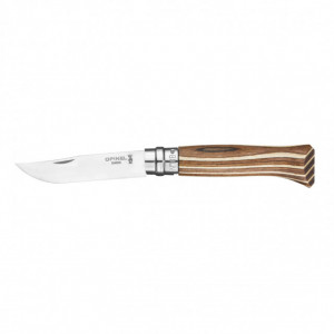 Briceag Opinel N°08 Inox Mesteacan Maro lama 8.5cm - 002388