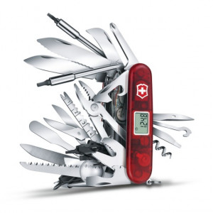 Briceag Victorinox SwissChamp XAVT, rosu transparent - 1.6795.XAVT