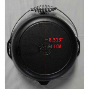 Ceaun din fonta cu capac - cuptor olandez Lodge 30 cm 6,7 litri - L-10DO3