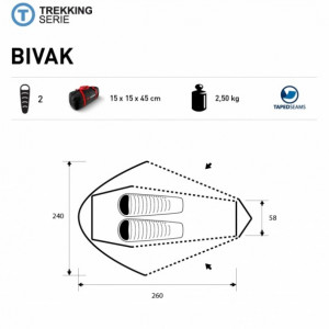 Cort Trimm Bivak 2 pers