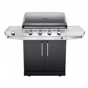 Gratar pe gaz cu 4 arzatoare din inox, TRU-Infrared, gratare din fonta, Char-Broil Performance T47G Black -140712
