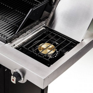 Gratar pe gaz din inox Char-Broil Professional 3400S - 140736 arzator lateral
