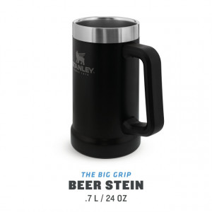 Halba Stanley The Big Grip Beer Stein Matte Black Pebble 0.47L - 10-02874-034