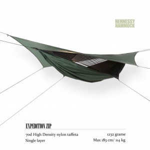 Hamac Hennessy Expedition Zip - M16 montat