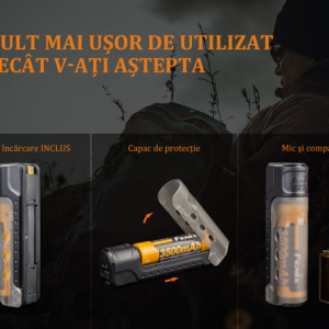 Kit Incarcator Fenix ARE-X11 + Acumulator 18650 3500mAh 5