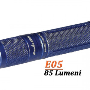 Lanterna Fenix E05 85 lumeni albastru