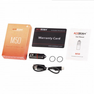 Lanterna reincarcabila tip breloc Acebeam M50, 200 lumeni, 43 m